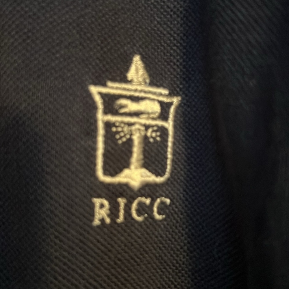 Men’s long sleeve polo, navy color